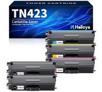 Halloya TN423 TN421 Cartuchos de Tóner Compatible para Brother TN-423 TN-421 TN423BK TN423C TN423M TN423Y para Brother MFC-L8690CDW MFC-L8900CDW HL-L8260CDW HL-L8360CDW DCP-L8410CDW(Paquete de 5)