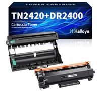Halloya Tóner TN2420 con Tambor DR2400 Compatible con Brother TN2420 y DR2400 para Brother MFC-L2710DN MFC-L2710DW MFC-L2712DN MFC-L2712DW (TN2420+DR2400)