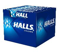 HALLS Caramelos Refrescantes Original Coolwave, 20 Barras x 33.5 g, Caramelos Mentolados con Sabor Original, Ideales para Oficina, Viajes y Uso Diario