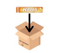 Halls Caramelos Sin Azúcar Sabor Miel y Limón, Pastillas Refrescantes con Mentol y Eucalipto, Pack Ahorro 480 Unidades (24 Cajas x 20x32 g), Frescor Intenso y Sabor Suave, Ideal para Compartir