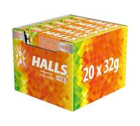 Halls Citrus Mix, Caramelo Sin Azúcar, Caja de 20 Sticks de 32 g | Caramelos sin azúcar con sabor cítrico y efecto refrescante, perfectos para disfrutar de frescor en cualquier momento