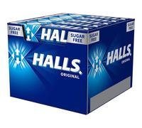 Halls Eucalipto - Caramelos Halls Eucalipto Original Sin Azucar - Caja 20 Paquetes de Caramelos Halls