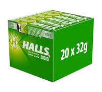 Halls Lima, Caramelo Sin Azúcar, Caja de 20 Sticks de 32 g | Caramelos sin azúcar con sabor a lima y efecto refrescante, perfectos para disfrutar de frescor en cualquier momento