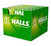 Halls LIME FRESH Caramelos sabor lima cartón 20 x 33,5 g