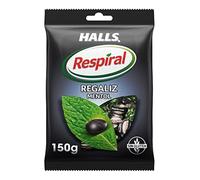 Halls Respiral Caramelos Refrescantes Sabor a Regaliz y Mentol Sin Gluten, 150 g