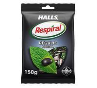 Halls Respiral Caramelos Refrescantes Sabor a Regaliz y Mentol Sin Gluten, 150 g