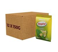 Halls Respiral Caramelos Refrescantes Sabor Limón y Mentol, Sin Gluten, Pack de 12 Ud de 150 g