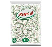 Halls Respiral Caramelos Sabor Eucalipto y Mentol, Bolsa de 1 Kg | Caramelos con sabor a eucalipto y mentol, perfectos para disfrutar de frescor en cualquier momento