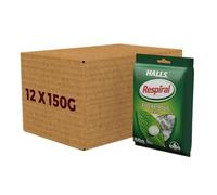 Halls Respiral Caramelos Sabor Eucalipto y Mentol, Pack 12 x 150g