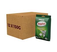 Halls Respiral Caramelos Sabor Eucalipto y Mentol, Pack 12 x 150g | Caramelos con sabor a eucalipto y mentol, perfectos para disfrutar de frescor en cualquier momento