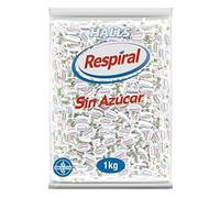 Halls Respiral Caramelos Sabor Eucalipto y Mentol Sin Azúcar, Bolsa de 1 Kg | Caramelos sin azúcar con sabor a eucalipto y mentol, perfectos para disfrutar de frescor en cualquier momento