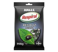 Halls Respiral Caramelos Sabor Regaliz y Mentol, Sin Gluten, Bolsa de 350 gr