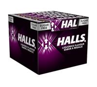 Halls Regaliz - Caramelo duro - Caja con 20 Sticks de 32 g