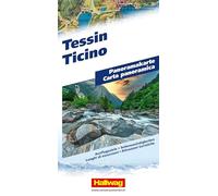 Hallwag Panoramakarte Tessin: Faszinierende Landschaftskarte mit 3D-Darstellung