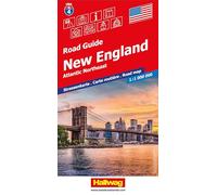 Hallwag Strassenkarte USA, New England 1:1 Mio.: Mit New York, Boston, Philadelphia, Acadia, Cape Cod, Niagara Falls. Inkl. Stadtpläne, Ortsverzeichnis und Reiseinformationen: 4 (USA Road guides)