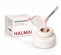 HALMAI Builder Gel 30g, UV Cured Base for Nail Extension&Strengthening | Large capacity,Slow flow for easy sculpting,Low heat curing,Mild gentle formula,Flip-top design,Salon & Home Use