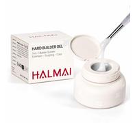 HALMAI Builder Gel 30g, UV Cured Base for Nail Extension&Strengthening | Large capacity,Slow flow for easy sculpting,Low heat curing,Mild gentle formula,Flip-top design,Salon & Home Use