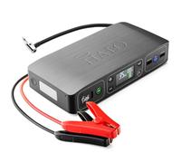 Halo Bolt Air 58830 mWh Portable Emergency Power Kit with Tire Pump, 4 Interchangeable Air Nozzles, Extra Accessory Kit, Car Jump Starter, and Car Charger - Grey