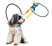 Halo El Perro Ciego,ArnéS Con Aro GuíA Grande Para Perros Ciegos,Collar Protector Ajustable Perros,Asistencia De NavegacióN Mascotas Discapacidad Visual,Herramienta Segura Apoyo A La Movilidad(M,Black