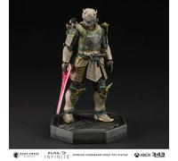 Halo infinite - estatua de pvc spartan chonmage/yokai, 25 cm