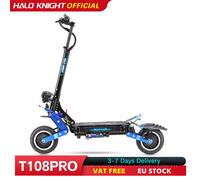 HALO KNIGHT T108Pro Scooter Eléctrico Plegable para Adultos de 6000W con Doble Motor, 95KM/H, Potente Scooter Eléctrico de 60V 38.4Ah 60V 6000W 38.4Ah