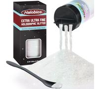 Halobios Purpurina fina, 180 g, color blanco iridiscente