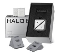 HALOBLK Ambientador para coche, aroma a melocotón blanco, difusor de fragancia de aleación de aluminio de estilo futurista con 2 recambios diseñado para Tesla Model Y Model 3 (incluye Highland)