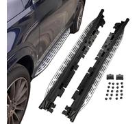 HALODE 2 Piezas Faldones Laterales del Coche para Mercedes Benz W167 GLE Class 2020 2021 2022 Estribos, faldones Laterales y Barras Laterales compatibles con automóvilesi