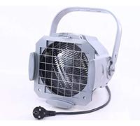 Halógeno faros Plata 600 W para flächige iluminación, incl. 4 Lente - Iluminación para Feria Stand, luz Feria Stand, faros delanteros para expositor, iluminación técnica Feria stände