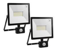 Halógenos LED 2x unidades detector de movimiento Maclean 50W 4000lm 4000K IP44