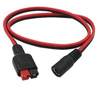 Halokny Conector de cable de extensión de enchufe de alimentación de 14 AWG CC de 5,5 mm x 2,1 mm para batería de respaldo del generador y panel solar plegable, puerto Anderson PowerPole compatible