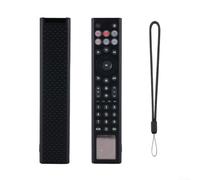 HaloModora Funda de silicona antideslizante para mando a distancia Hisense ERF6A66, funda protectora a prueba de golpes con material elástico (negro)