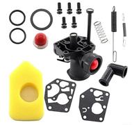 HaloModora Kit completo de carburador para cortacésped 497619 499809 498809 498809A 494406 con todas las herramientas de instalación necesarias