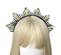 Halos - Diademas de aleación de resina, diadema de resina para el pelo, para mujeres y niñas, diadema vintage para trenzas