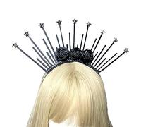 Halos - Diademas de aleación de resina, diadema de resina para el pelo, para mujeres y niñas, diadema vintage para trenzas