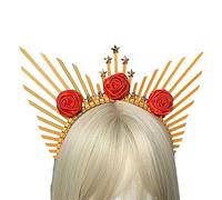 Halos - Diademas de aleación de resina, diadema de resina para el pelo, para mujeres y niñas, diadema vintage para trenzas