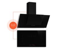 HaloSync 90cm Placa de Inducción 5 Fuegos Negro