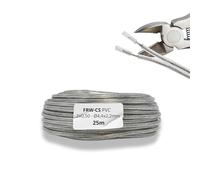 HALOTEC. 25 metros Cable 03VH-H Paralelo flexible Transparente PVC 2x0,50 mm² Estañado Polarizado | Cable Doble Polarizado | Cordón electrico Paralelo para Iluminación, Electrónica y lamparas LED.