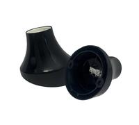 HALOTEC | Pack 2 Portalámparas de Zócalo Base Curva E27 Negro | Portalamparas de Pared | Ideal para Proyectos de Iluminación | Alta Calidad y Durabilidad | Fácil Instalación y Uso