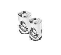 HALOTEC | Pack 2 Soporte Descentralizador Transparente | Lámparas de pared o techo | Fijación Segura Gancho en V | Para fijar Cable diametro hasta 8mm | Instalación Fácil Incluye tornillos y tacos