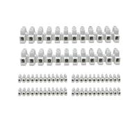 HALOTEC Pack 6 Regleta de Conexión 4mm | Blanco | Clemas electricas | Regleta de Conexión para Cables | Fichas de empalme electrico | Cuerpo Aislante de Polipropileno | 24A