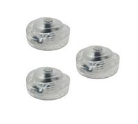 HALOTEC: Pack de 3 Interruptores para lámparas de pie | Interruptor de suelo | Switch de pie unipolar para lampara de suelo estándar | Botón interruptores Redondo | Transparente