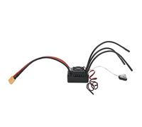 HaloVerde 2-4S Lipo ESC con electrónica sellada contra salpicaduras, corriente de ráfaga de 760 A y salida BEC de 6 V/3 A, un ESC sin escobillas de 120 A para coches RC sin