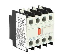 HaloVerde 2 NO 2 NC Contacto Auxiliar LADN22 Bloque Auxiliar para contactor de CA CJX2 Contactor de CA F4-22 Componente Auxiliar del contactor