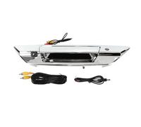 HaloVerde Cámara de estacionamiento con manija de Maletero con tecnología de Imagen CCD Vista Amplia de 170 Grados Carcasa con clasificación IP66 Soporte para metodo de TV NTSC (Plata)