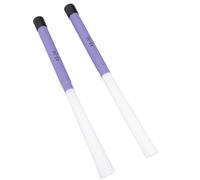 HaloVerde Cepillos de batería versátiles con cepillo telescópico para sesiones de estudio y conciertos en vivo, integración dinámica de ritmo, diseño ergonómico de cepillo de (White And Purple)