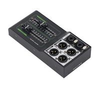 HaloVerde Controlador de volumen de audio sin alimentación externa para afinación de precisión, control de volumen de metal con perilla de empuje de 70 mm y salidas estéreo duales
