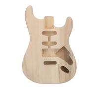 HaloVerde Cuerpo de guitarra de madera de álamo con superficie sin terminar y ruta HSH estándar, un cuerpo de guitarra eléctrica de repuesto compatible con estilo ST para