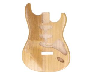 HaloVerde DIY Cuerpo de guitarra en blanco con mástil ancho y compatibilidad con pastillas para la creación personalizada de instrumentos, presenta excelentes propiedades
