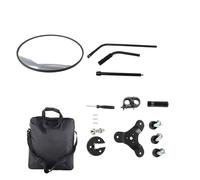 HaloVerde Espejo de Inspección del Tren de Rodaje con Ángulo Ajustable de 170 Grados, Espejo de Inspección Debajo del Automóvil con Lupa y Mango de 90-120 CM para Control de